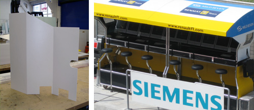 Renault Formula 1 Pit Lane Stand