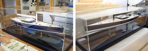 Display Cases for Marine Models