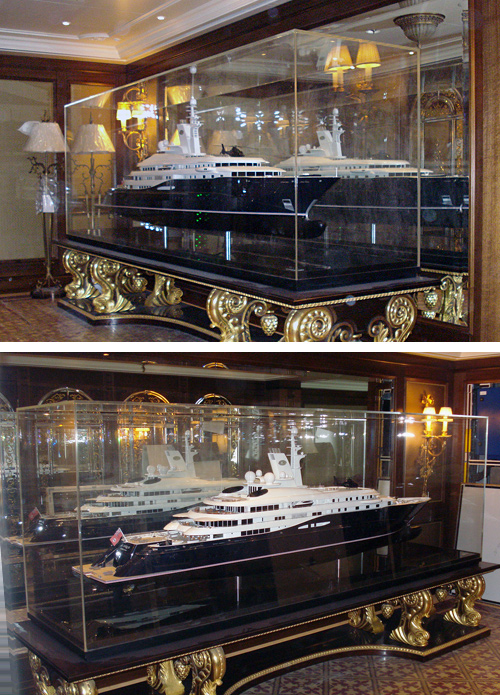 Display Case for Model Yacht
