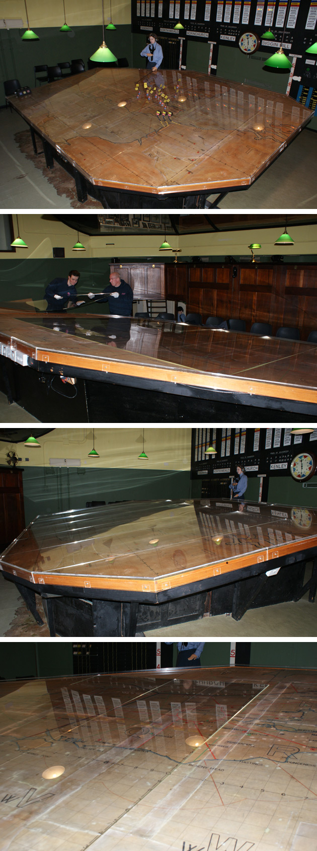 Battle of Britain Map Display Case