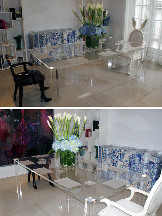 Perspex Dining Table
